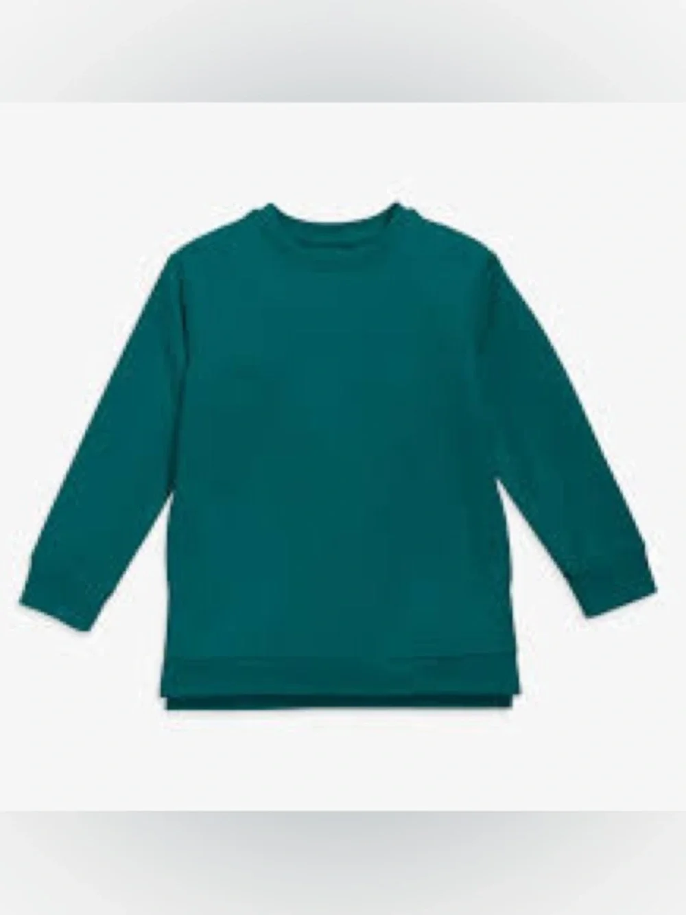 Primary Pocket Tunic Sweatshirt in Teal GUC Size 12